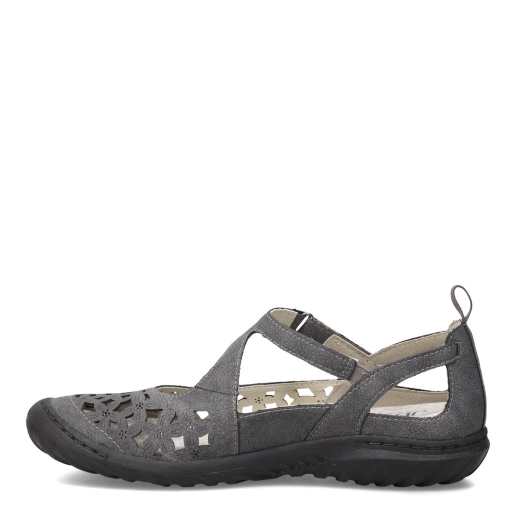 Jambu JBU Women's Bellerose Mary Jane Flat, Charcoal, 10