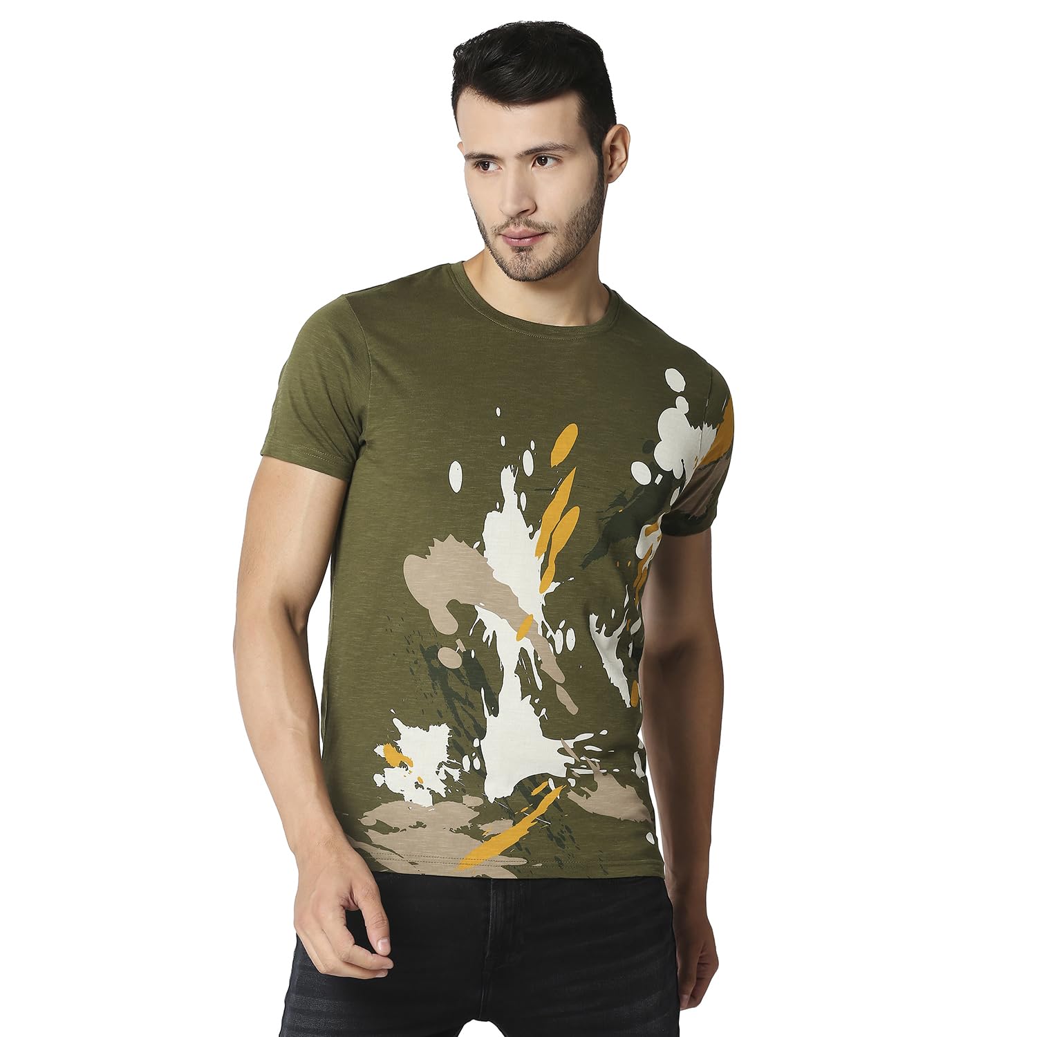 Pepe Jeans MenS Fitted T-Shirt Olive