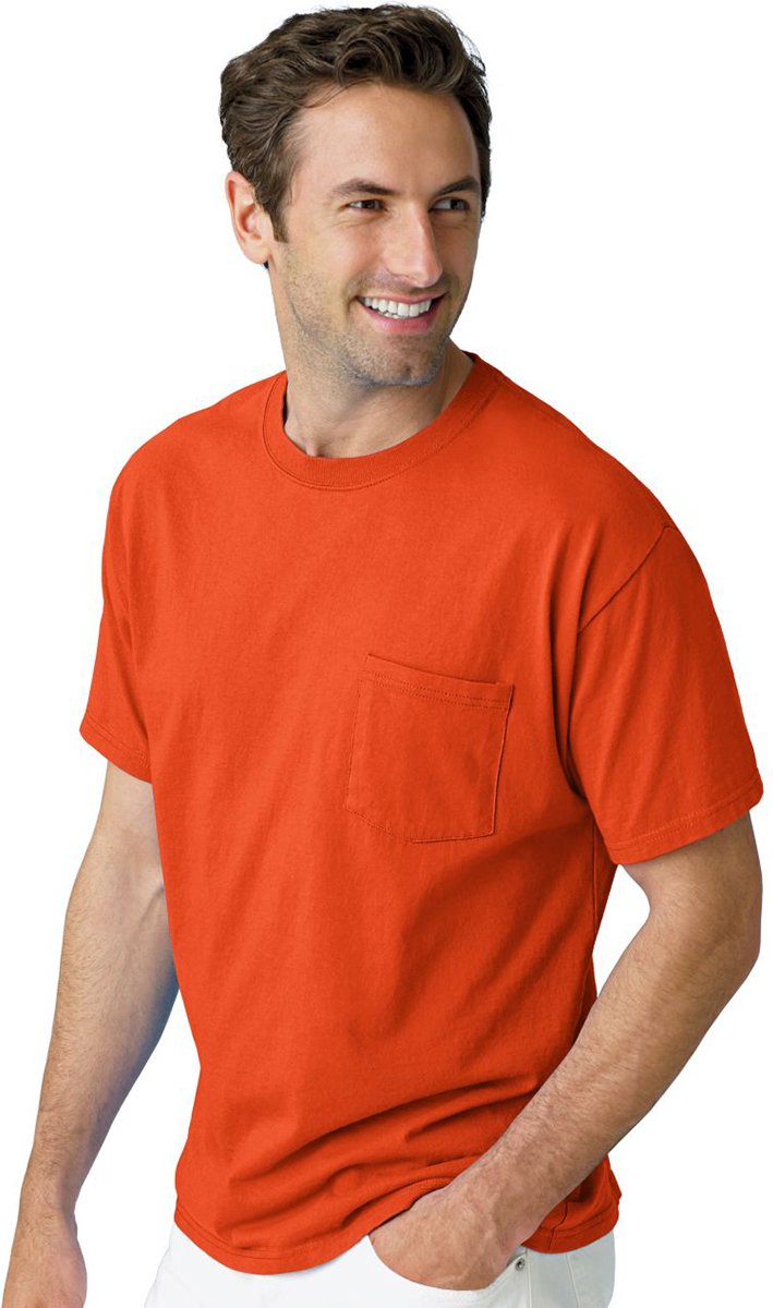 Mens Authentic-T Pocket T-Shirt - ASH - S(D0102H7KW7P)