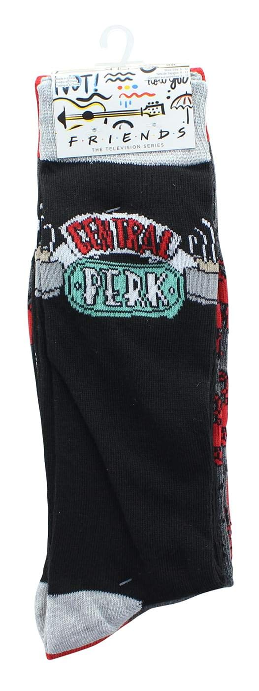 Friends Lobster & Central Perk Unisex Novelty Crew Socks | 3 Pairs | Size 6-12