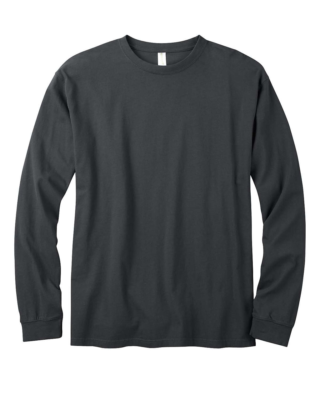 Mens 55 oz 100% Organic cotton classic Long-Sleeve T-Shirt - BLAcK - S(D0102H7ZgT2)