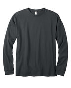 Mens 55 oz 100% Organic cotton classic Long-Sleeve T-Shirt - BLAcK - S(D0102H7ZgT2)