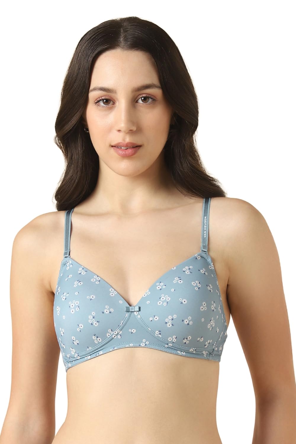 Van Heusen Women Solid Padded TShirt Bra  Plush Back No Slip Strap, Wireless,Full Coverage 34