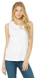 Ladies Jersey Muscle Tank - WHITE - S(D0102H7W7W2)