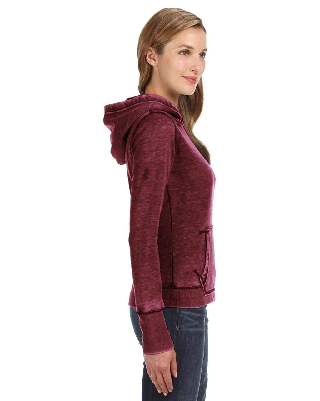 Ladies Zen Pullover Fleece Hooded Sweatshirt - cEMENT - XS(D0102H76SJ8)