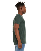 Unisex Sueded T-Shirt - HEATHER RED - XS(D0102H7KPHT)
