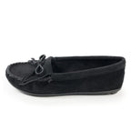 Minnetonka Women's Kilty Hardsole Moccasins 10 M Black