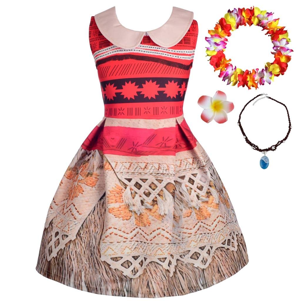 Dressy Daisy Girls Adventure Outfit Princess Dress Up Halloween Costume with Accessories Fancy Party Dress Size 5-6