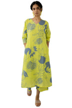 ANNI DESIGNER Womens Rayon Blend Straight Printed Kurta with Palazzo (ANAAR-Green-NV_XXL_Green_XX-Large)