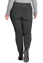 EDS Essentials Jogger Scrubs for Women, Drawstring Scrub Pants Plus Size DK065T, 2XL Tall, Pewter