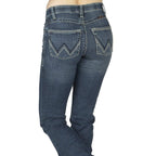 Wrangler Women's Willow Mid Rise Performance Waist Boot Cut Ultimate Riding Jean, Davis, 0-34