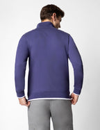 FYLTR Mens Casual Stand Collar Jacket With Rib Details - Full Zipper | Full Sleeve Branding | Casual Winterwear For Men