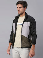 Dennis Lingo Polyester Regular Fit Full Sleeves MenS Color Block Shell Jacket With 2 Pockets - Lightweight Casual Winterwear Fo
