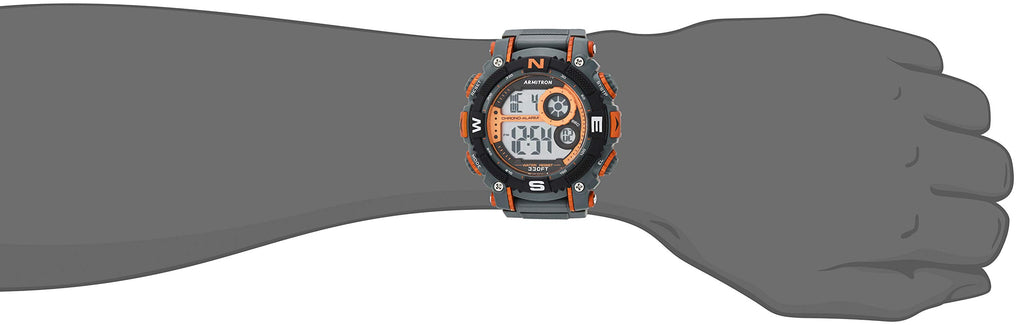 Armitron Sport Men's Digital Chronograph Resin Strap Watch, 40/8284