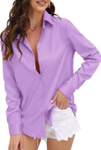 Indoprimo Shirt For Women | Women Shirt | Shirt For Women | Full Sleeve Shirt For Women | Satin Shirt For Women | Western Shirt 