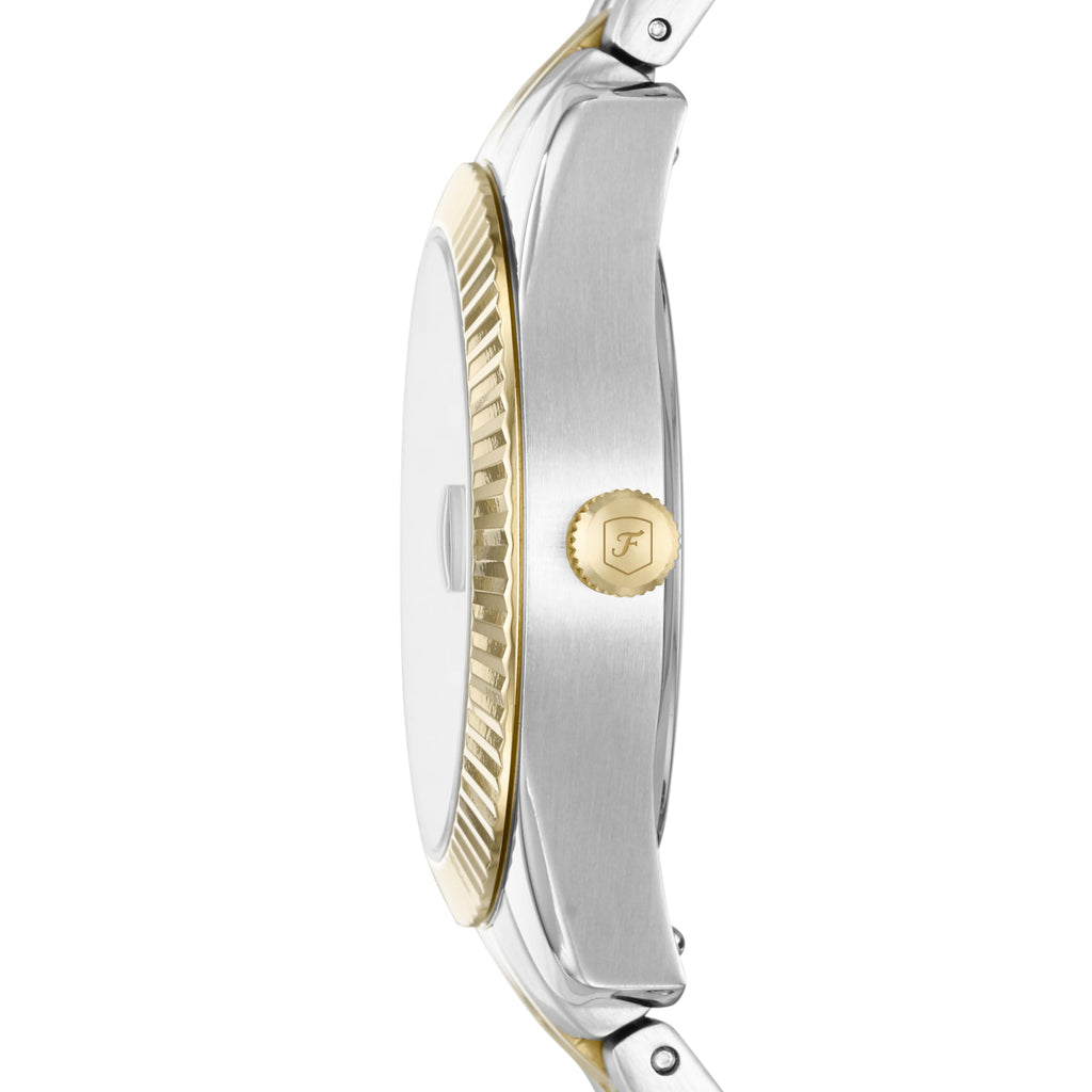 Fossil Women's Scarlette Mini Quartz Stainless Steel Three-Hand Watch, Color: Gold/Silver (Model: ES4949)