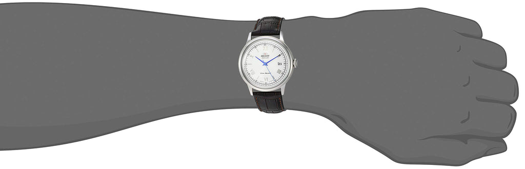 Orient 'Bambino Version 2' Japanese Automatic/Hand-Winding Watch with Leather Strap Dial Color: White (Model: FAC00009W0), White