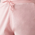 Anubhutee Women'S Pink Yoke Design Regular Gotta Patti Pure Cotton Kurta Suit Set With Palazzos & Dupatta