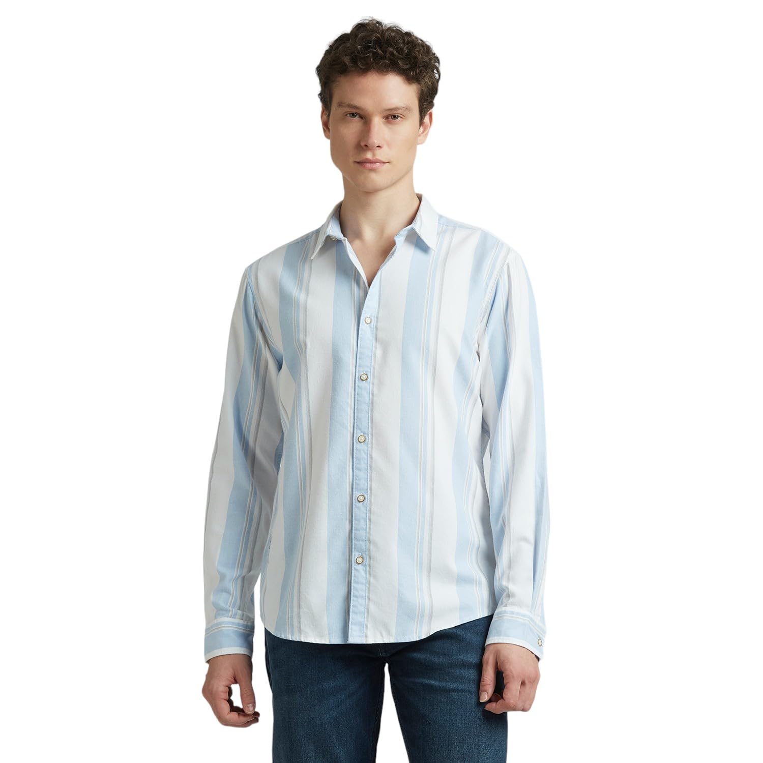 Pepe Jeans MenS Regular Fit Shirt (Pm308963_Blue