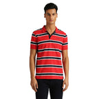 Pepe Jeans Rollins Classic Herringbone Striper Polo Red