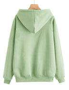 JUNEBERRY Womens Solid Regular Fit Cotton Blend Hooded Neck Sweatshirt