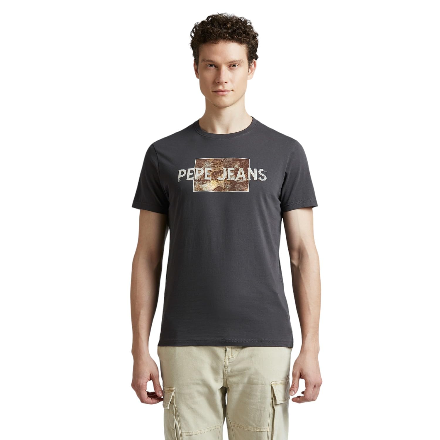 Pepe Jeans MenS Slim Fit T-Shirt (Pm509836_Thunder Grey