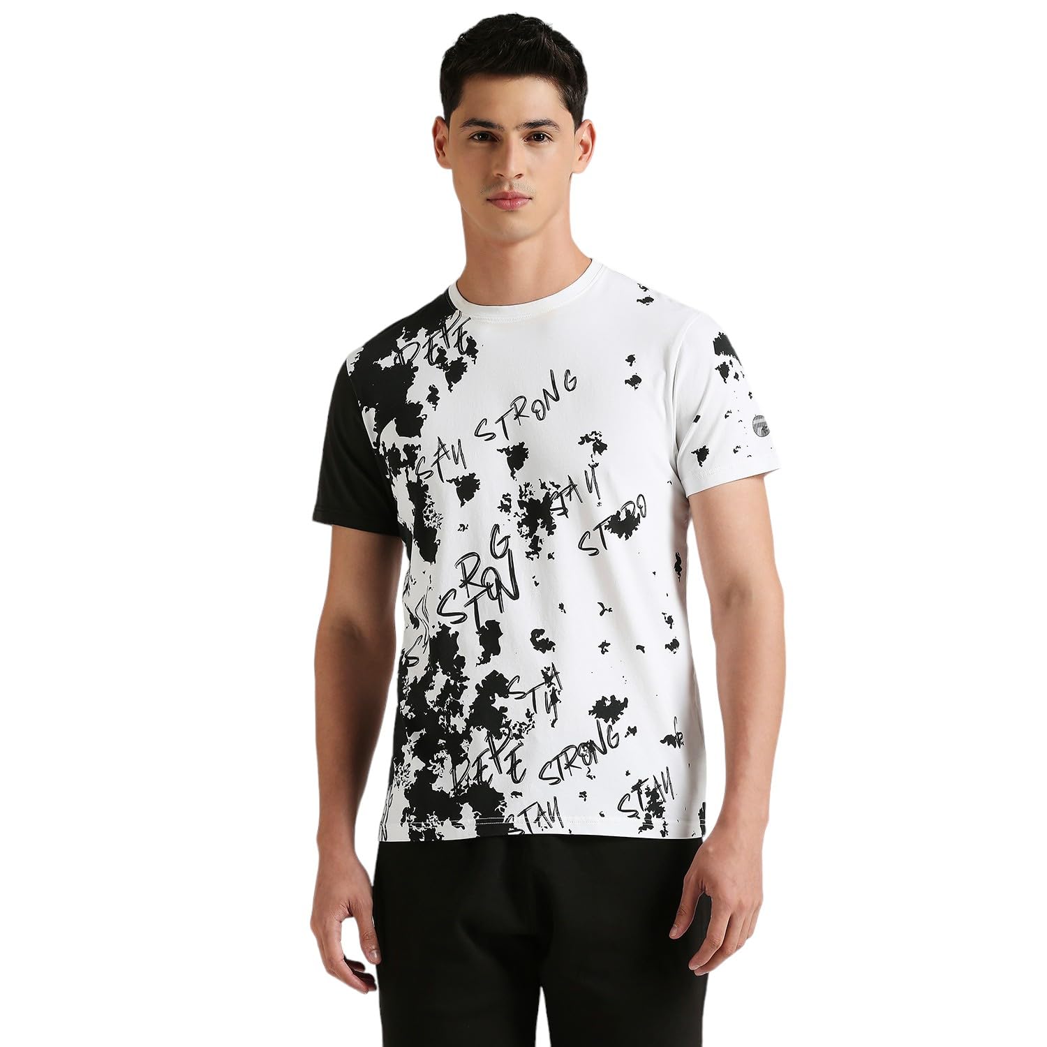 Pepe Jeans Garrix Placement Print T-Shirt White