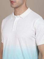 Dennis Lingo MenS Cotton Green Solid Polo T-Shirt