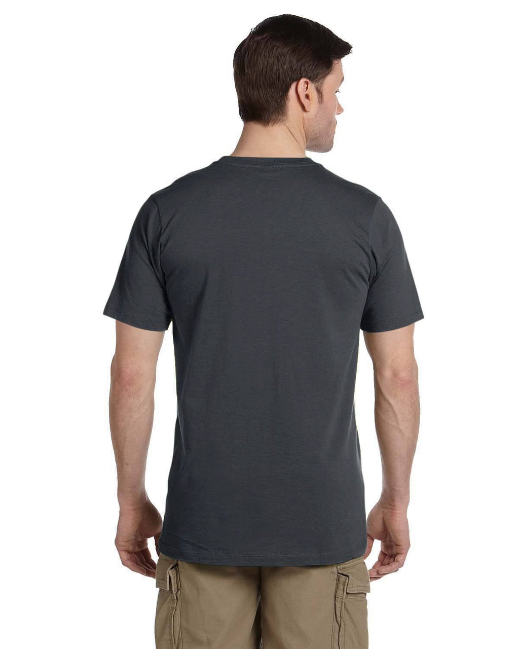 Mens Ringspun Fashion T-Shirt - BLAcK - S(D0102H7Z208)
