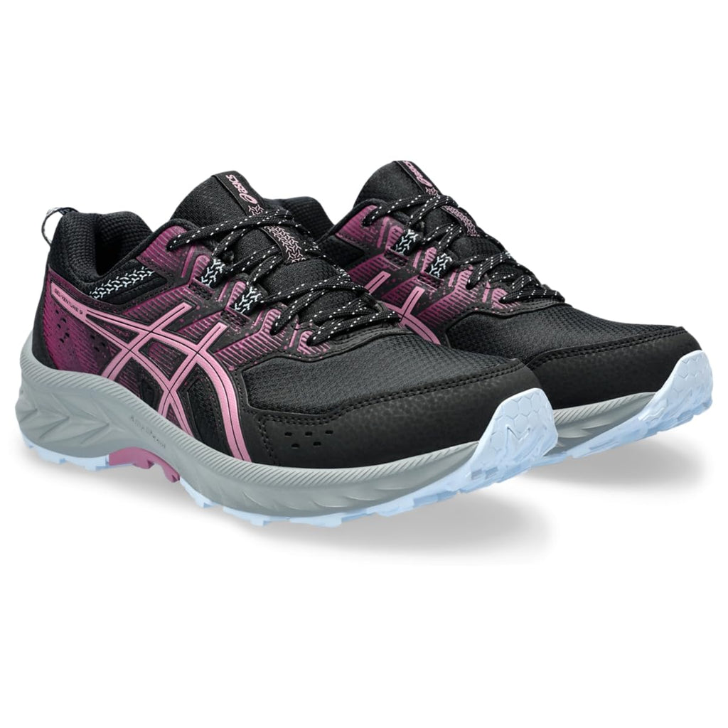 ASICS Women's Gel-Venture 9 Running Shoes, 8, Black/Soft Berry