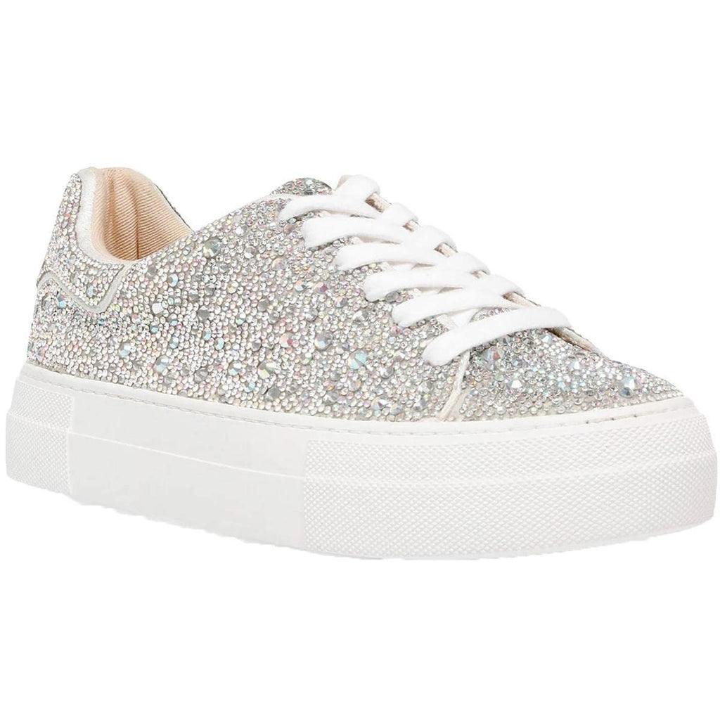Betsey Johnson womens Sidny Sneaker, Rhinestone, 7.5 US