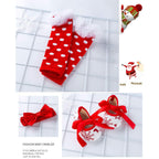 Winmany Newborn Baby Girls Christmas Romper Tutu Dress Outfit Headband Leg Warmer Shoes