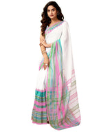 Satrani WomenS Chanderi Cotton Printed Ready To Wear One Minute Pre Pleated Readymade Saree With Unstitched Blouse Piece (32Rs3