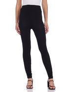 Aurelia WomenS Regular Fit Cotton Tights (Crk60019-01678_L_Black_Black_L)