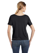 Ladies Slouchy T-Shirt - WHITE MARBLE - S(D0102H7W5Q8)