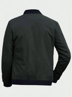 Noble Monk Bomber Jacket For Men | Mens Quilted Standard Length Jacket | Full Sleeve Mens Jacket