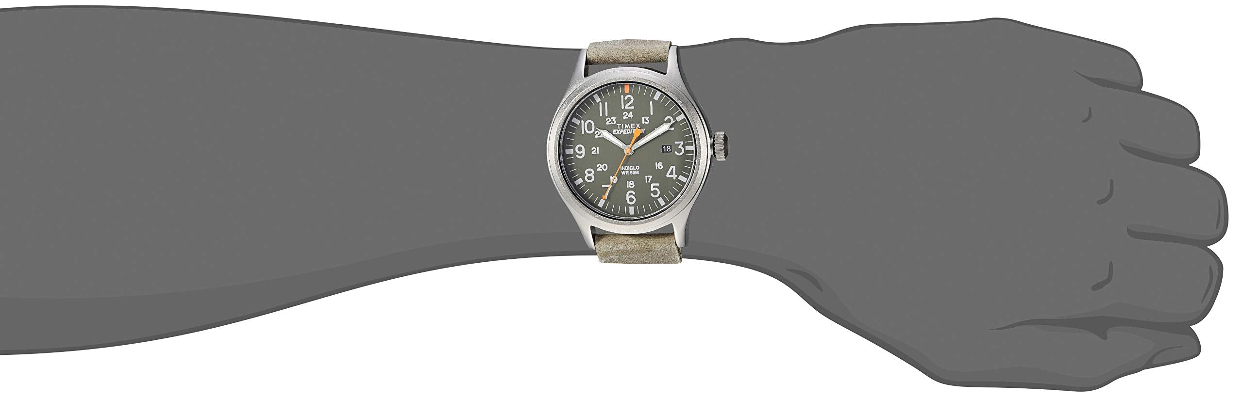 Timex Men's Expedition Scout 40mm Watch - Gray Case Green Dial with Green Fabric Strap