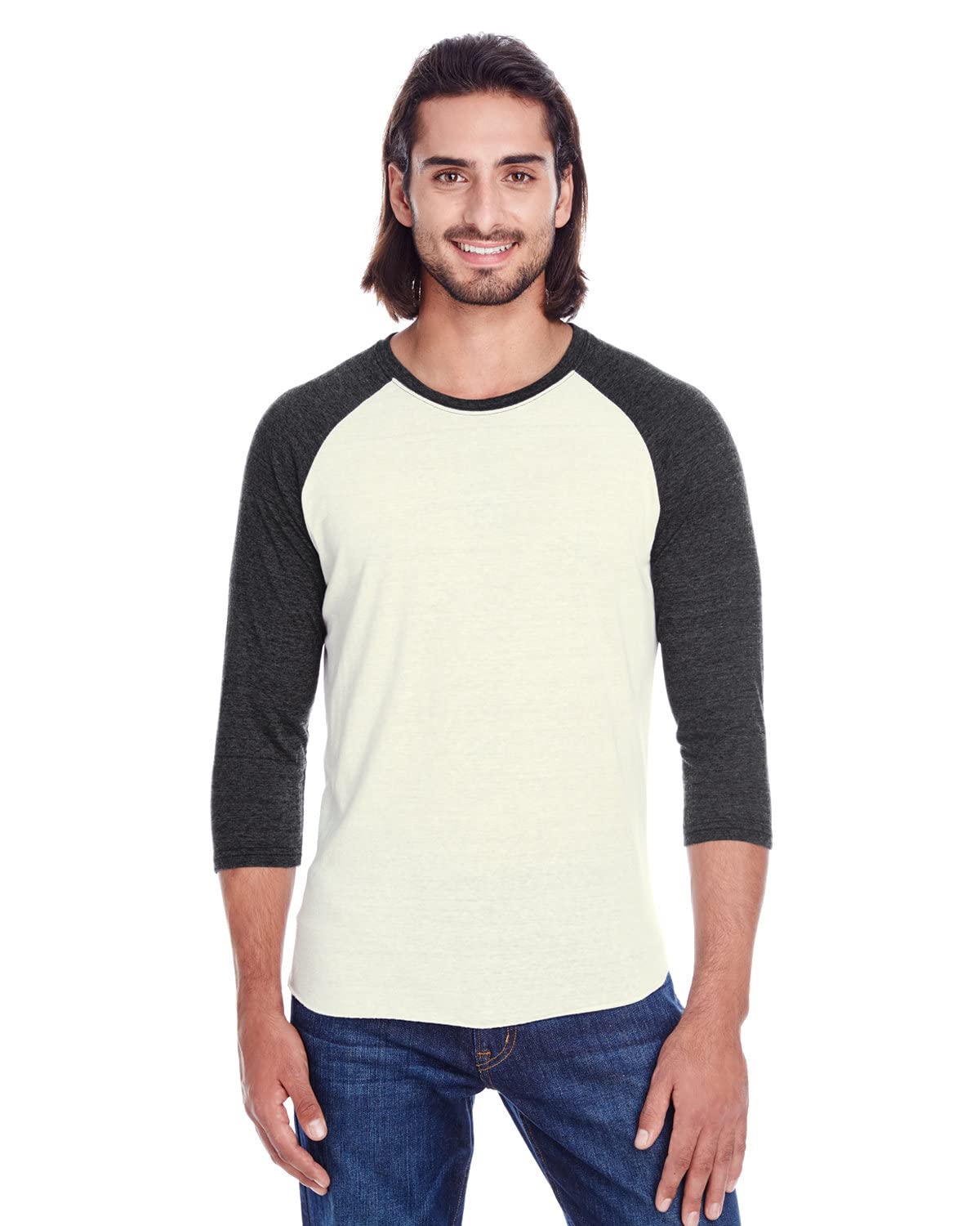 Unisex Triblend 34-Sleeve Raglan - cRM cRD BLK TRB - 3XL(D0102H7KcKX)