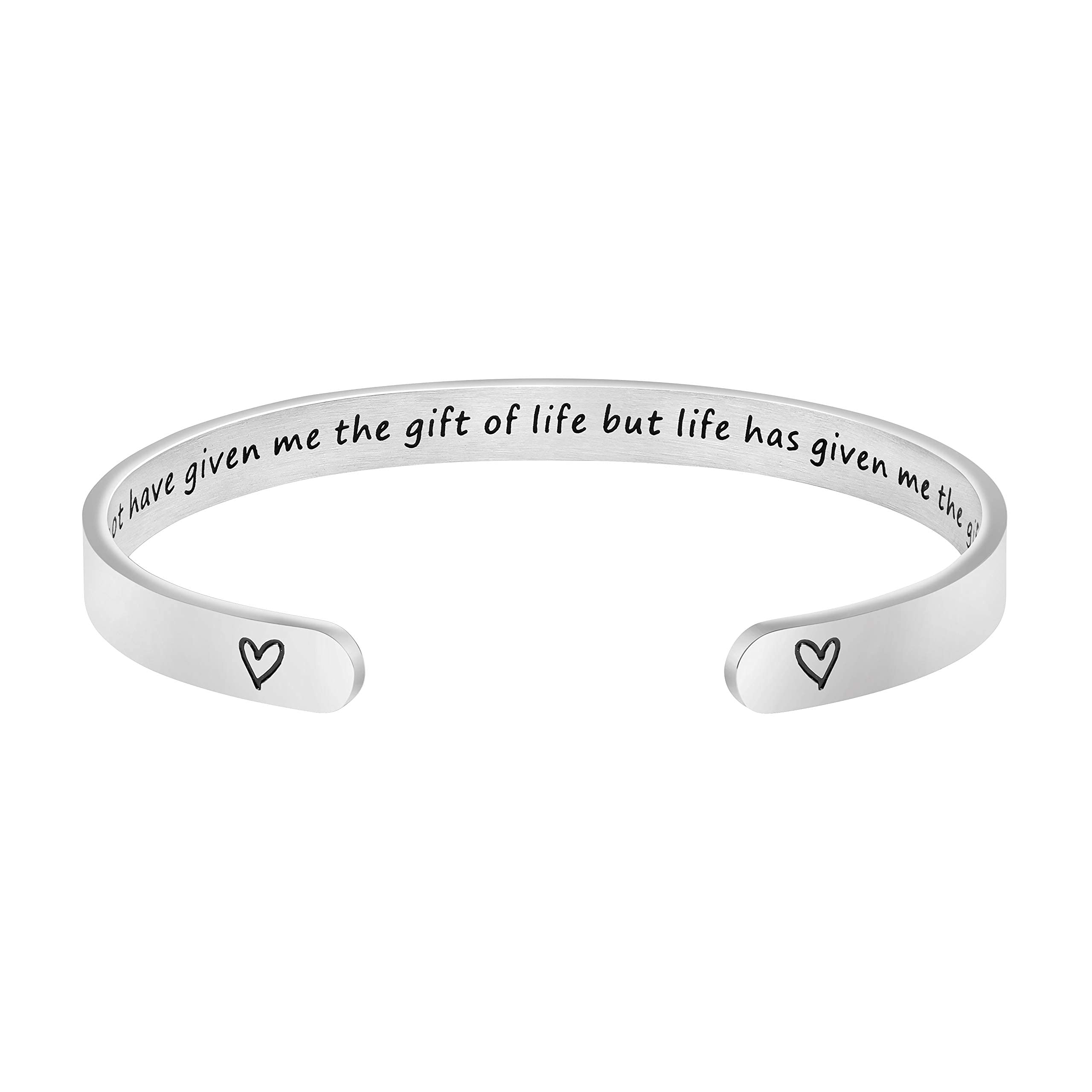 Mothers Day Gifts Inspirational Mothers Day Birthday Christmas Jewelry Gifts Bracelets for Women Engraved You May Not Have Given