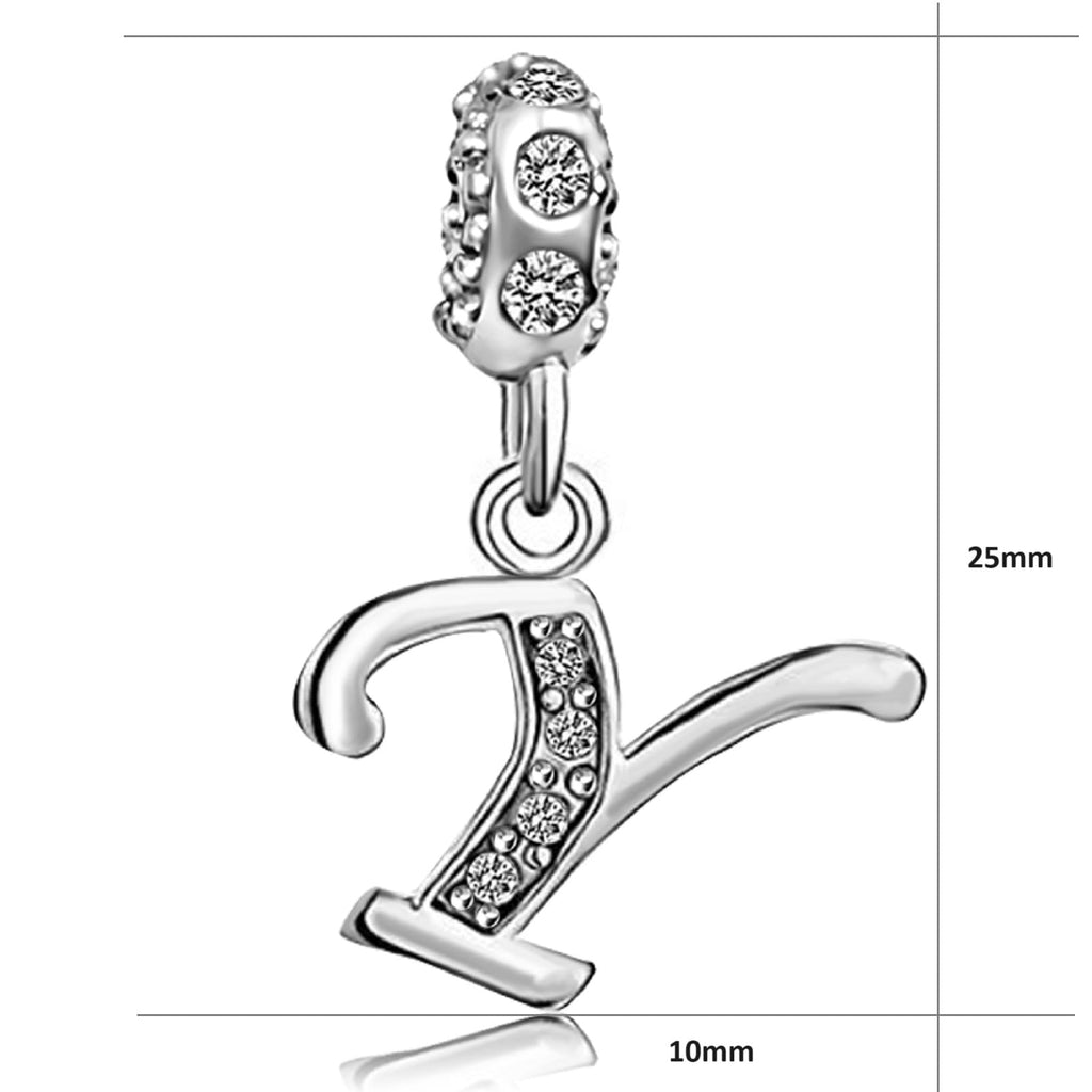 JMQJewelry Wife Love Husband Y Letter Initials Y Alphabet Birthstone Dangle Mom Sister Halloween Thanksgiving Christmas Compatib