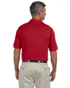 Mens 6 oz Ringspun cotton Piqu Short-Sleeve Polo - WHITE - 5XL(D0102H7KYVP)