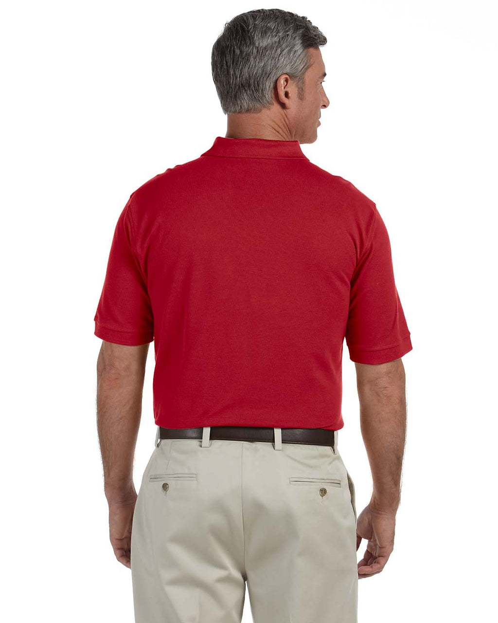 Mens 6 oz Ringspun cotton Piqu Short-Sleeve Polo - WHITE - 5XL(D0102H7KYJX)