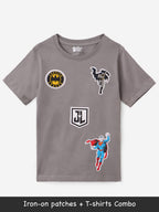 The Souled Store DC: Justice League Regular Fit Graphic Printed Half Sleeve Boys Cotton T-Shirts