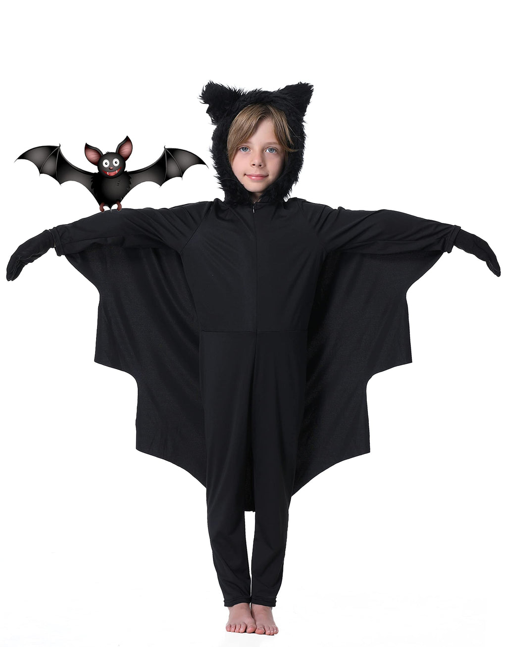 Seawhisper Bat Costume for Kids Girls Boys Toddler Wings Halloween Costumes 8 10 4 5 6 7 12 14