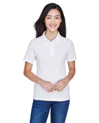 Ladies 56 oz Easy BlendPolo - WHITE - XS(D0102H763RP)