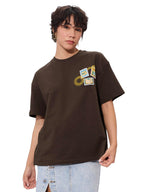 The Souled Store Book Lover Women and Girls Short Sleeve Round Neck Black Graphic Printed Cotton Oversized T-Shirts
