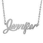 HUAN XUN Stainless Steel Best Friend Forever Necklace Christmas Jewelry, Jennifer