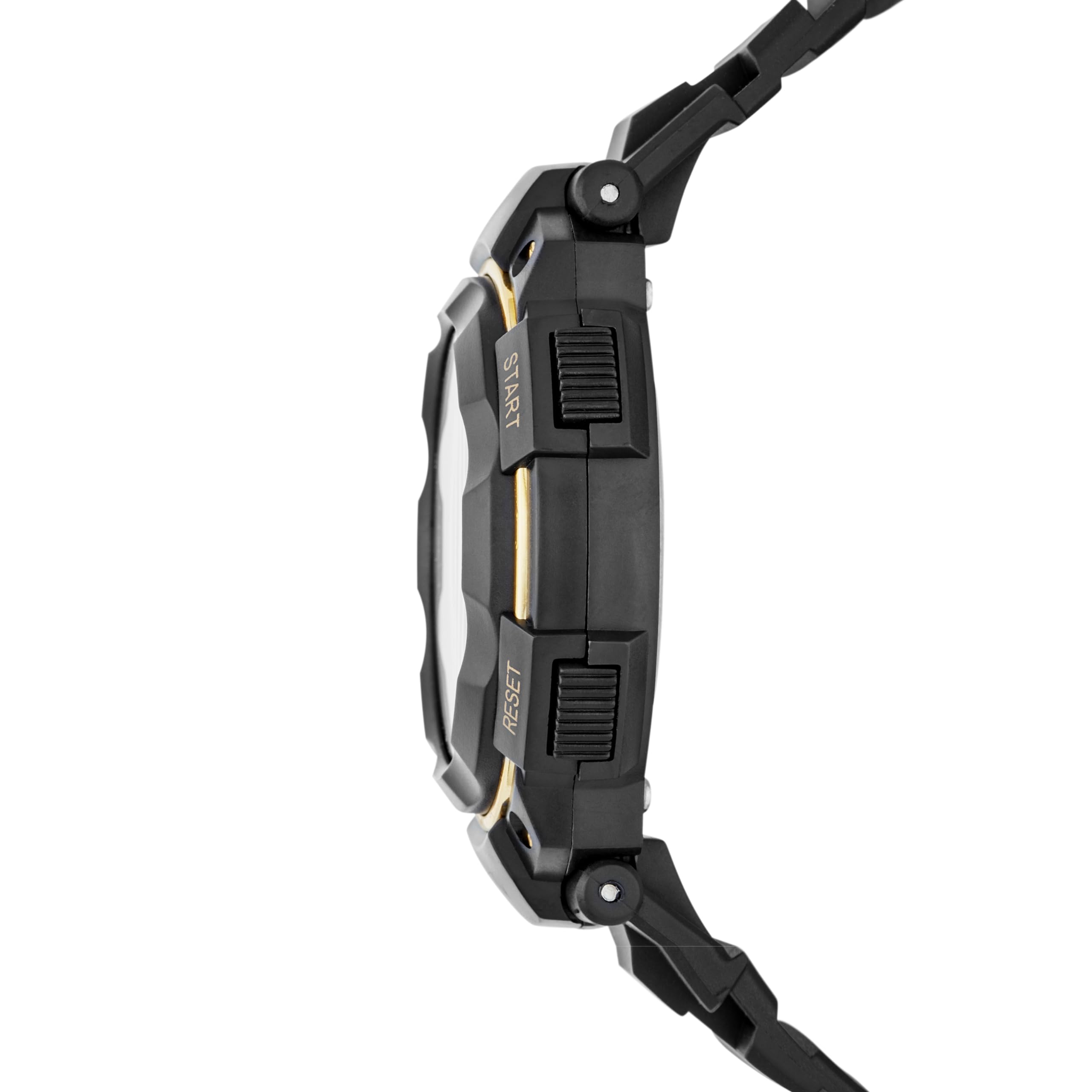 Skechers Men's Ruhland Digital Chronograph Watch, Color: Black/Gold (Model: SR1019)