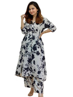 Leriya Fashion Women Rayon Blend Ethnic Wear Formal Kurta Co-Ord Set