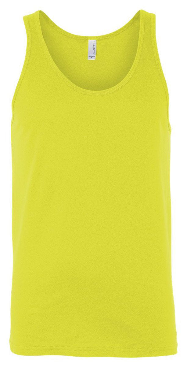 Unisex Jersey Tank - NEON BLUE - XS(D0102H7WA4T)